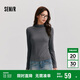 森馬（Semir）長袖T恤女半高領(lǐng)吸濕發(fā)熱抗菌2024冬緊身抓絨打底衫109724101001