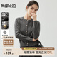 尚都比拉抗起球開(kāi)衫毛衣女秋冬高級感保暖慵懶風(fēng)針織衫小個(gè)子 黛灰色 L 