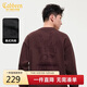 卡賓【280G重磅平紋】T恤男皇冠圖案設計美式休閑秋季長(cháng)袖T恤