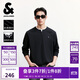 杰克·瓊斯（JACK&JONES） 男裝秋季T恤日常百搭假兩件胸前刺繡略寬松版長袖上衣225302003