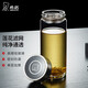 希諾玻璃杯大容量單層加厚水杯商務辦公帶濾網(wǎng)泡茶杯車載便攜透明杯子 XN-6191-410ml【帶杯刷杯套】