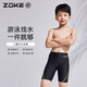 洲克兒童五分泳褲男童專(zhuān)業(yè)訓練比賽競技泳褲125503301-1黑/熒光綠18