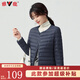 雅鹿羽絨服女輕薄短上衣2025秋冬季新款女士輕便外穿內膽保暖羽絨外套 藏青色 2XL 【125-140斤】