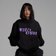 WHOOSIS（不知其名）幻影l(fā)ogo帽衫連帽衛衣重磅美式無(wú)性別情侶款oversize 黑紫 L