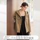 對白【AN大碼系列】美拉德復(fù)古韓版夾克外套胖mm溫暖連帽顯瘦黑色上衣 中駝色 【預(yù)售10月15日發(fā)貨】 L 建議體重125-135