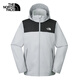 北面（The North Face）沖鋒衣男戶外單層防風(fēng)硬殼外套夾克可掛膽 88FR C3F/灰色 L
