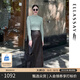 歌力思（ELLASSAY）【博主同款】秋季新款狂野美拉德優(yōu)雅高腰半身裙女EWB353Q012 深棕色 S