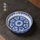 鎮(zhèn)師傅景德鎮(zhèn)陶瓷茶盤青花八寶盤養(yǎng)壺盤小茶臺(tái)干泡盤小托盤家用壺托茶托 高白泥【青花八寶-壺承】簡裝
