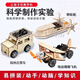 航模制作全套材料手工制作科學(xué)手工小制作飛機汽車(chē)輪船玩具材料包 【飛機】+【輪船】+【風(fēng)扇】+【汽車(chē)】 木質(zhì)拼裝模型材料