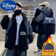 迪士尼（Disney）男童棉服冬季加厚2024新款冬裝棉襖中大兒童男孩冬款羽絨棉衣外套 黑色 【加絨加厚 特厚款】 150碼【建議身高136-145厘米】