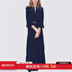MeetMetro瑪依爾法式仙女連衣裙女2025秋新款高端氣質(zhì)純欲風裙子禮服長裙 藏藍【現(xiàn)貨】 L