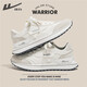 回力（Warrior）官方男鞋夏季運動(dòng)鞋子男款百搭休閑跑步鞋男士潮流皮面老爹鞋