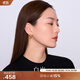 白嵐海棠水晶耳釘女925銀黃水晶耳飾輕奢氣質(zhì)時(shí)尚設計感生日禮物 海棠水晶耳釘