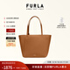 芙拉（FURLA）[同價(jià)11.11]MIADIVA牛皮中號女士上班通勤手提托特包子母包 棕色