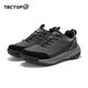 探拓（TECTOP）徒步鞋情侶款休閑運動(dòng)鞋男耐磨登山鞋 男款深灰/經(jīng)典黑 42