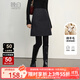 晚白【新品】羊毛短款半身裙2025秋冬款高級感百搭顯瘦小個子毛呢短裙 深灰色 XL