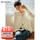 Olrain歐芮兒2025夏季新款氣質(zhì)V領(lǐng)綁帶設計飄逸靈動(dòng)仙氣雪紡衫 米杏色 S