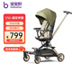 寶寶好V16遛娃神器輕便折疊嬰兒車(chē)可坐可平躺溜娃車(chē)雙向高景觀(guān)溜娃神器 V16C羅馬假日plus-皮篷|可坐可躺+豪華禮包