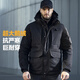 龍牙2024三代龍牙守護(hù)者重型戰(zhàn)術(shù)防寒羽絨服冬季加厚保暖鵝絨服 極夜黑 M 175/96A（140-160斤）