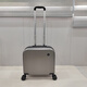 新款14寸小號(hào)空姐登機(jī)拉桿箱16寸旅行箱18寸行李箱男女學(xué)生密碼箱 金屬灰【平面】新款 14英寸 三節(jié)22*39*33厘米放筆記本