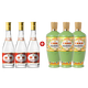 竹葉青酒53度榮耀綠500mL*3瓶+汾酒53度黃蓋玻汾475mL*3瓶 非原箱