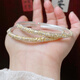 小米星9999櫻花手鐲女描金實心手工雕刻國風(fēng)開口銀手鐲女禮物 無