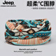Jeep圍脖女脖套秋冬防風(fēng)騎行戶外套頭兩用多功能保暖時(shí)尚格子圍巾男 11號(hào)色藍(lán)咖色 均碼