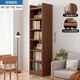 耐賽爾 實(shí)木書(shū)架落地多層置物架窄縫墻角儲物架家用客廳小型書(shū)柜 【實(shí)木芯加貼面】深色七層40x30x182.5