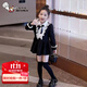 奧特曼童裝女童秋裝連衣裙2025新款洋氣兒童裙子女孩學(xué)院風(fēng)韓系公主短裙 黑色 130 建議120-130cm7-8歲