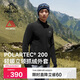 伯希和（Pelliot）抓絨衣男Polartec200秋冬保暖搖粒絨沖鋒外套女夾克114310191黑L