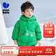 minibala迷你巴拉巴拉男童女童羽絨服冬季寶寶時(shí)尚輕薄保暖連帽兒童外套 翠綠40212 90 cm