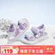 Hello Kitty童鞋女童涼鞋庫洛米炫彩時(shí)尚公主露趾鞋夏季軟底沙灘鞋6876紫色33