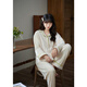思莉太太 SLEEP TIGHT海島絨睡衣女秋冬季2025新款薄絨高端輕奢簡(jiǎn)約風(fēng)冬天可外穿家居服 HZR2801 M
