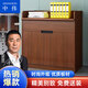 中偉（ZHONGWEI）茶水柜簡約書柜二門文件柜儲物柜落地柜備餐柜 800*400*820mm
