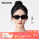 MOLSION陌森太陽(yáng)鏡女趙麗穎同款貓眼偏光墨鏡駕駛鏡高級感配度數MS3077 C10 黑貓 【麗穎同款】 高清偏光 不配度數