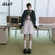 DZZIT地素羽絨服2024冬季新款摩登風(fēng)格拼接設(shè)計上衣女 深藍(lán)色 S