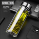皇家洛克 ROYALLOCKE雙層玻璃杯泡茶杯子智能耐熱帶過(guò)濾網(wǎng)商務(wù)車(chē)載辦公室水杯男禮盒裝 【基礎款】鋼本色350ml