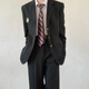 星宿搖（xingsuyao）木村叔dk日系制服西裝外套男士秋季中長款休閑西服女學(xué)生西褲套裝 黑色西服套裝（送東中徽章 XL 適合120-145斤