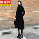 恒源祥黑色雙面羊絨大衣女2025年秋冬新款中長(cháng)款氣質(zhì)顯瘦呢子毛呢外套女 黑色 現貨 L 113-124斤