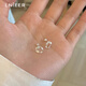 LnieerS999足銀莫比烏斯耳釘女養耳洞耳環(huán)小眾新款2025高級感百搭銀耳飾 莫比烏斯環(huán)耳釘【足銀999】