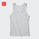 優(yōu)衣庫男裝羅紋背心26春夏新款482759 03 灰色 L