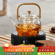 憶壺茶（YIHUTEA）煮茶壺電陶爐煮茶器燒水壺泡茶爐養生壺套裝泡茶壺加厚功夫茶具 1500w自動(dòng)斷電陶爐+煮茶壺1L