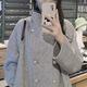 妙奕嘉小香風(fēng)毛呢大衣女外套2025年最新款冬季高級感呢子長(cháng)款寬松廓形 金色扣子設計領(lǐng)毛呢大衣【灰色】 M 【建議80-100斤】