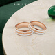 丹尼爾惠靈頓（DanielWellington）DW戒指女 經(jīng)典白琺瑯雙色戒指時(shí)尚情侶戒指 七夕情人節(jié)禮物送女友 一對(duì)價(jià)（聯(lián)系客服備注尺碼） 玫瑰金色