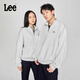 Lee韓國設計舒適版半拉鏈立領(lǐng)灰色男女同款長(cháng)袖衛衣LUT010385207 灰色（尺碼偏大，拍小一碼） L