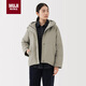 MUJI 女式 不易沾水 羽絨夾克 羽絨服女款 25年秋冬新品  淺灰棕色 L