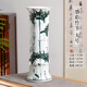 景德鎮青花瓷富貴竹大號陶瓷花瓶高款客廳電視柜擺件寓意竹報平安 墨彩竹節大號