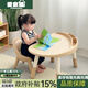 愛(ài)家貓花生桌寶寶閱讀桌子家用寫(xiě)字桌幼兒園可升降早教桌椅書(shū)桌手工桌子 E0級環(huán)保桌面+可調高度|米色單桌