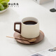 南山先生 早餐杯陶瓷咖啡杯辦公水杯拿鐵杯帶碟勺禮盒裝半見(jiàn)咖啡杯 半見(jiàn)咖啡杯