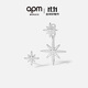 APM Monaco六芒星不對稱(chēng)銀耳釘耳環(huán)耳墜耳飾時(shí)尚飾品禮物